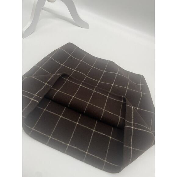 Ralph Lauren Collection Purple Label Vintage Runway Mini Skirt Wool Check 2001 L - Picture 14 of 16